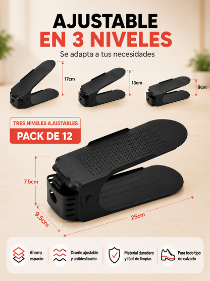 Organizador en "V" Más Espacio Más Orden - Pack x12 Unidades